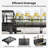 Extendable Dish Rack, Large Sink Drying Dish Drainer For Kitchen Counter-114597372