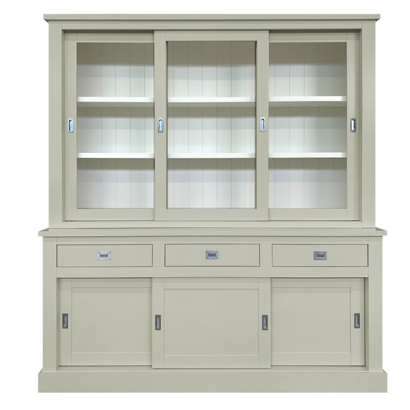 Lemire Display Cabinet, Pebble Grey