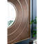 Le miroir carré de 40 po avec texture plissée, cadre en fer doré, crée une touche captivante pour le vestibule du salon, transformez votre