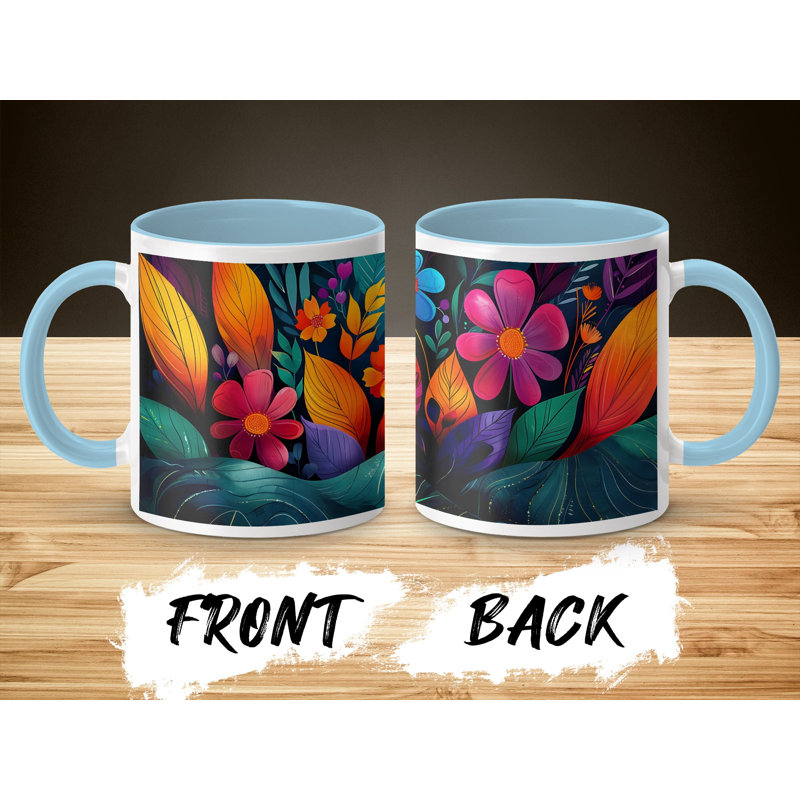 Ceramic Coffee Mug, Light Blue