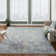 Tapis oriental bleu en laine noué à la main Faucett