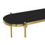Hakon 120cm Glass Top Console Table