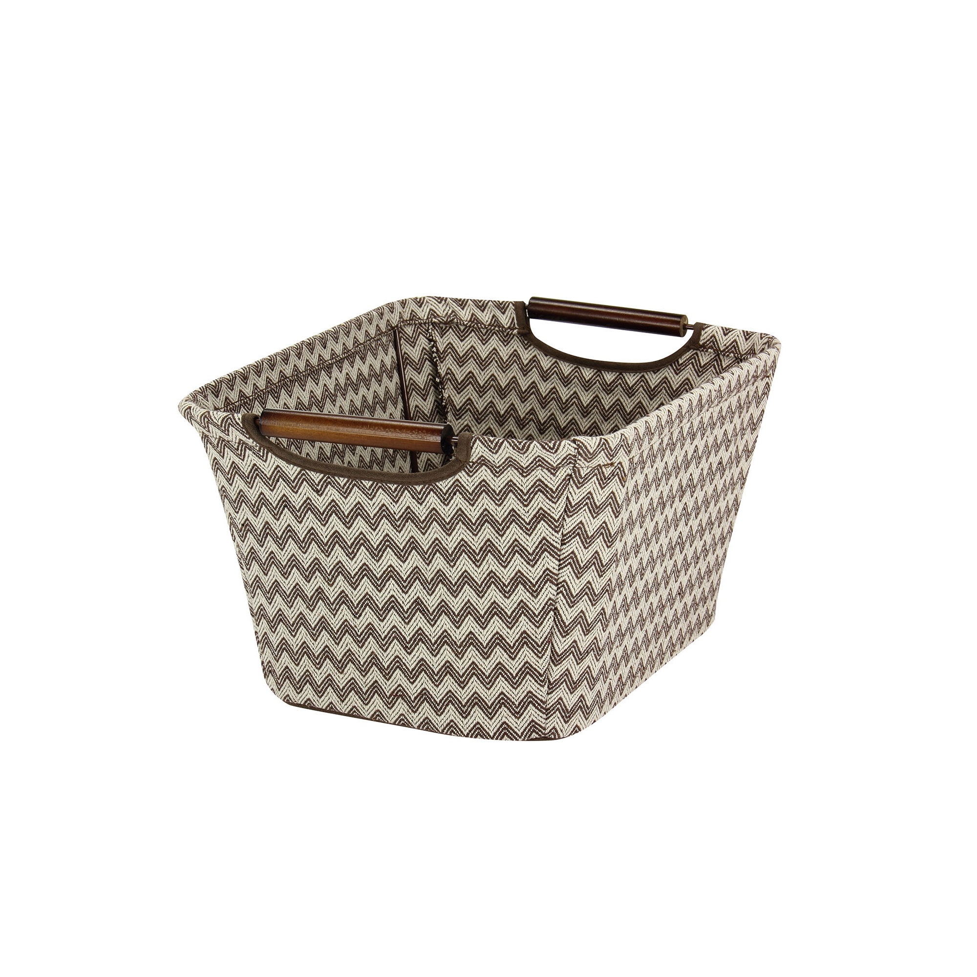 Fabric Decorative Bin 1, Gray, 7.5" H x 13" W x 10" D