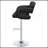 Black Adjustable Bar Stool