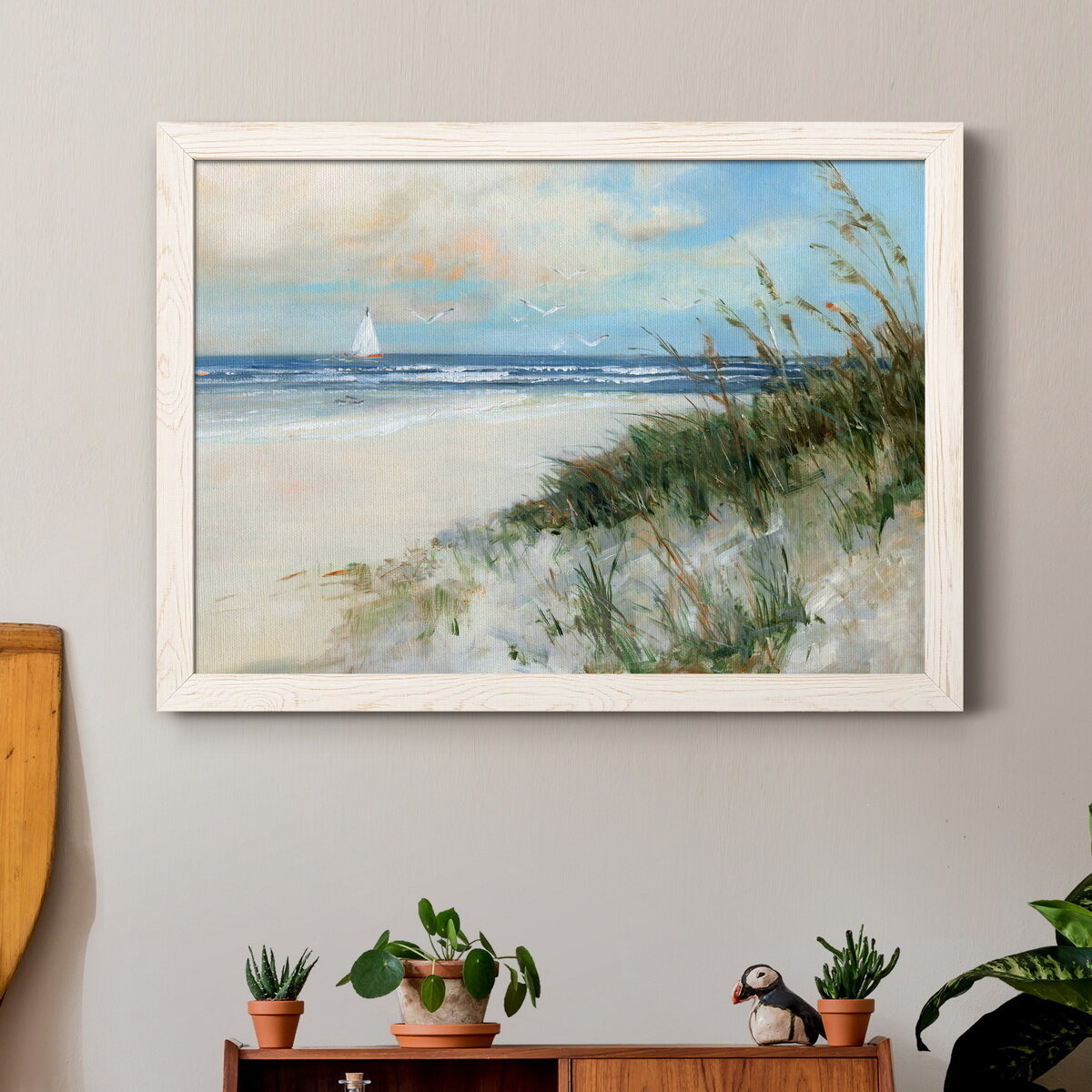 Highland Dunes Oak Island Sunrise - Painting Print on Canvas & Reviews ...