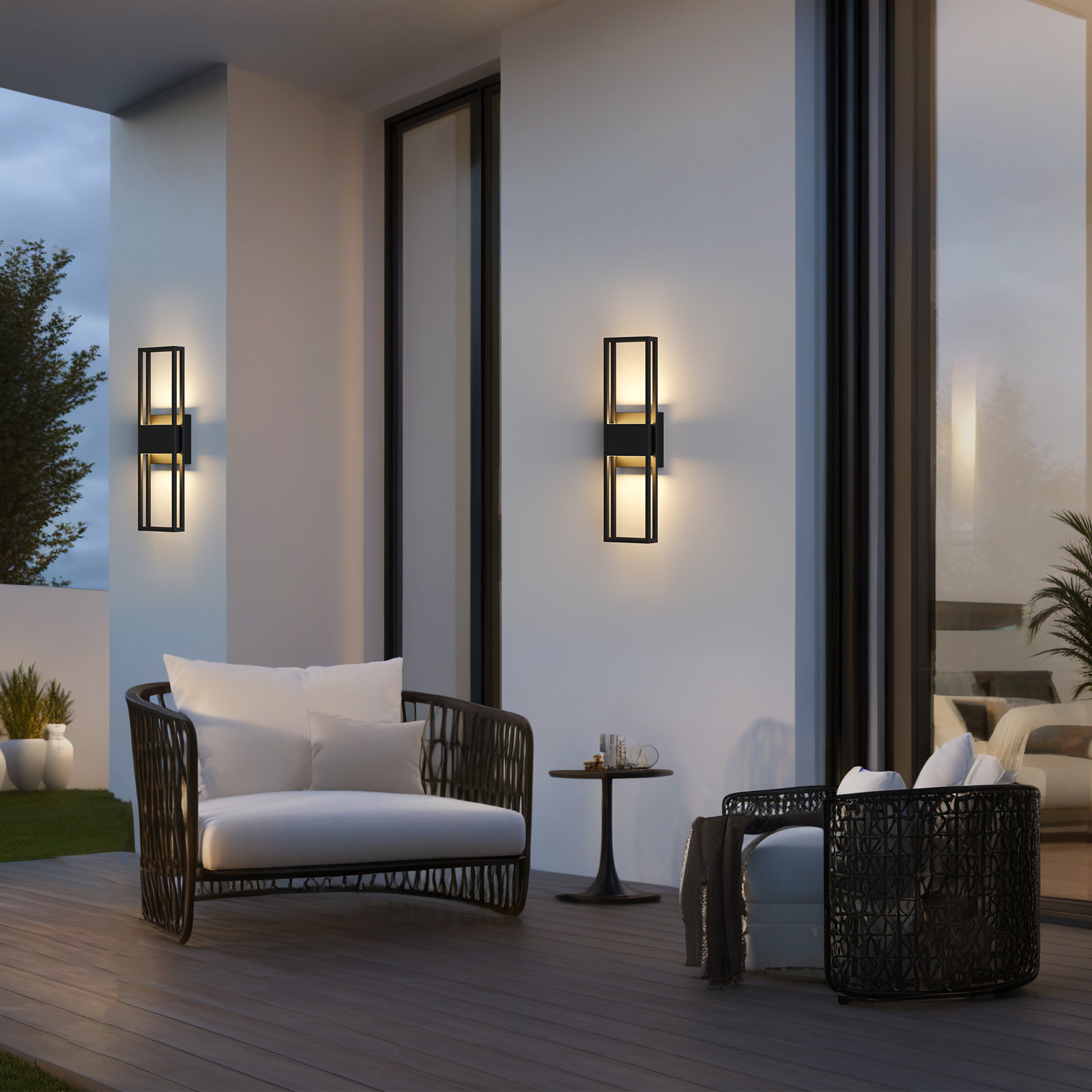 Alcott Hill® Outdoor Sconce, 20.13" H x 5.13" W x 3" D