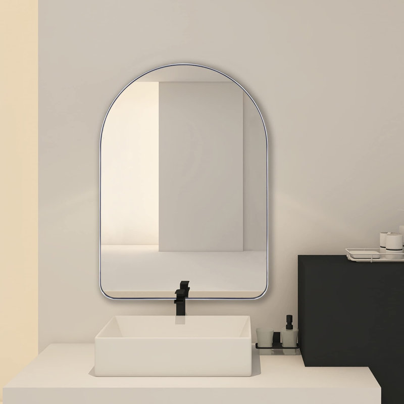 Ophira Stainless Steel Mirror, 30" x 21", Chrome