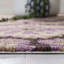 Tapis mauve / beige crocheté à la main d'intérieur / extérieur Puri-19262995