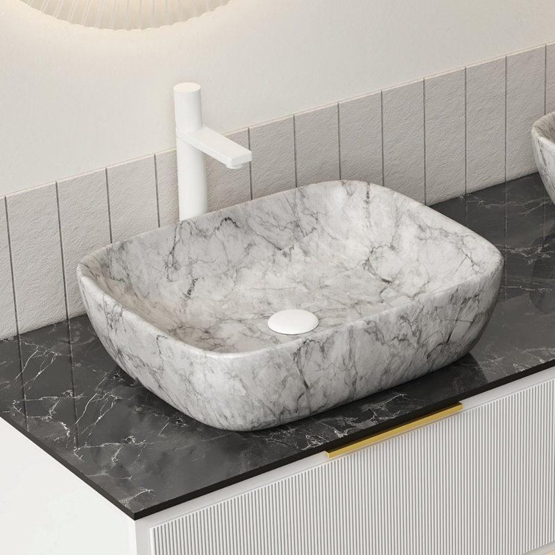 Lavabo vasque, lavabo en céramique pour salle de bain