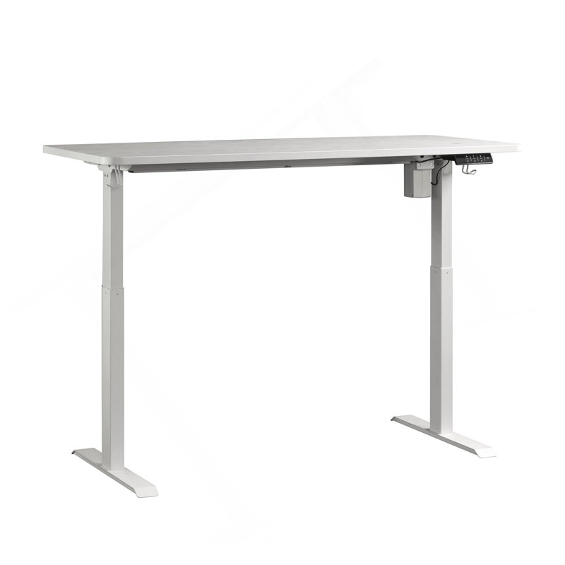 Bureau assis / debout, finition blanche