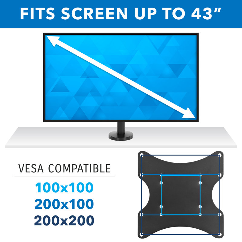 Mount-it! Bolt Down Stand For Flat Screen Tvs