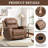 Emony 37" W Faux Leather Recliner-2107043081