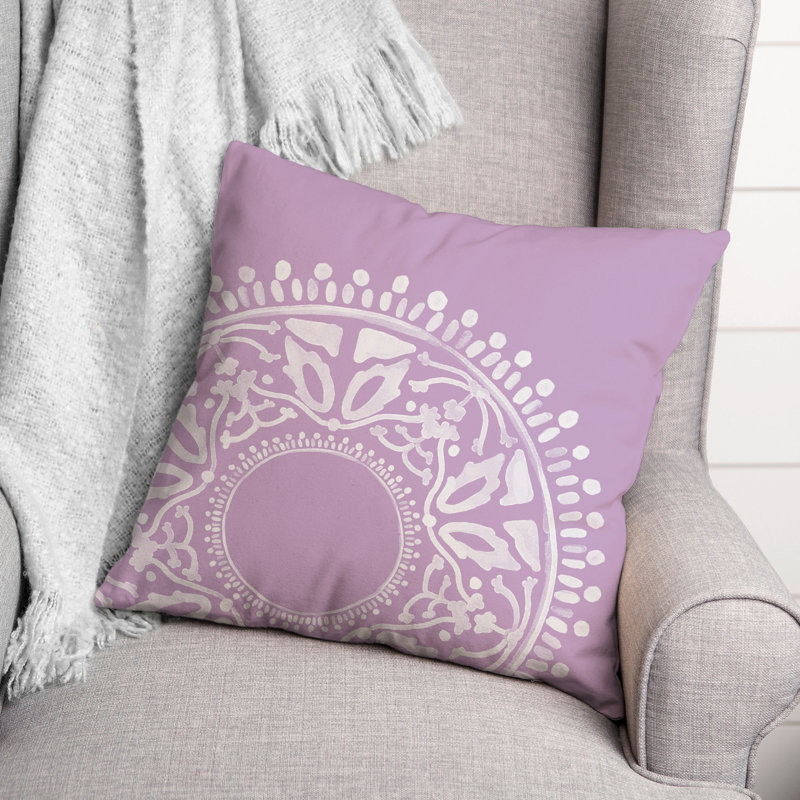  Floral, Mauve, 18 po x 18 po