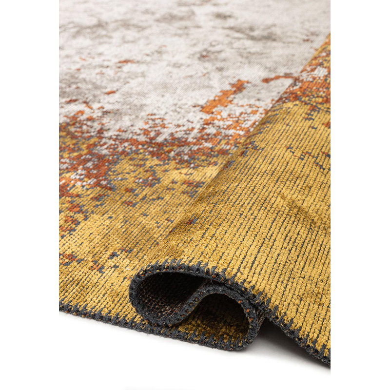 Rapture Abstract Area Rug in Beige, Rectangle 9' x 12'