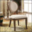 Ensemble de 2 chaises de salle à manger rembourrées en tissu beige avec finition chêne rustique pour plus de confort et de style