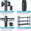 Portable Closet Wardrobe Heavy Duty Clothes Rack, Freestanding Clothing Rack With 4 Hang Rods & 8 Shelves, Adjustable Closet Rack
