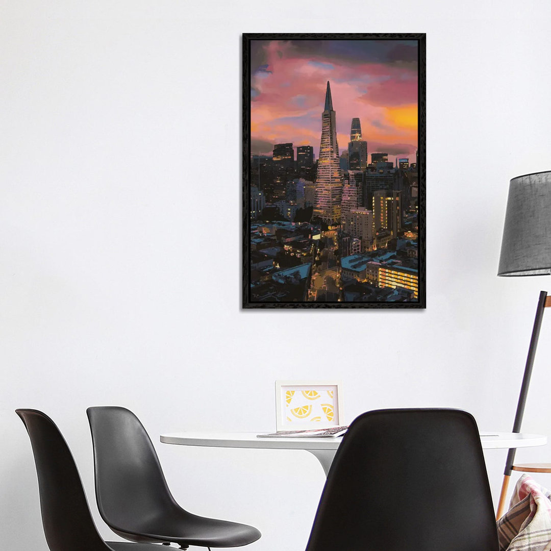 Transamerica Pyramid von Marco Barberio - Galerie-verpackte Leinwand Giclée auf Leinwand