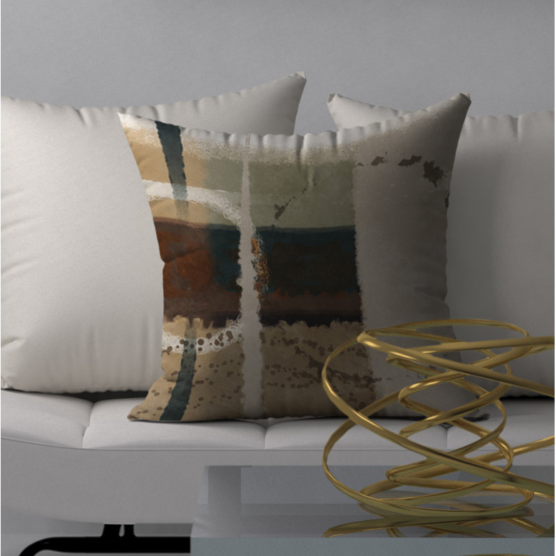  Housse et insert de coussin décoratif Smiles, 18" x 18"