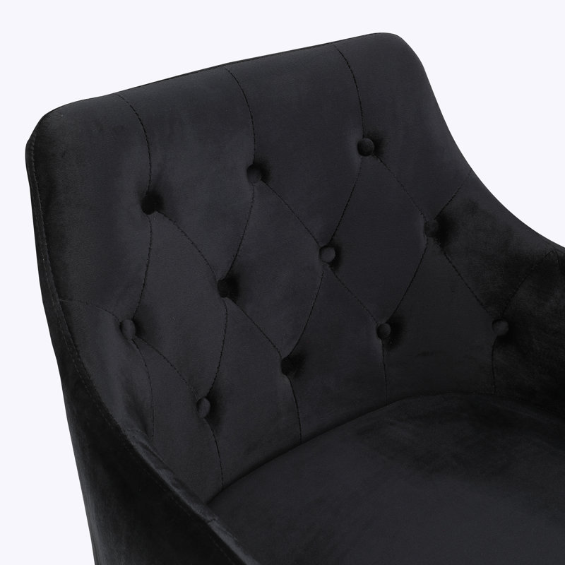 Fauteuil Jaray, Velours noir