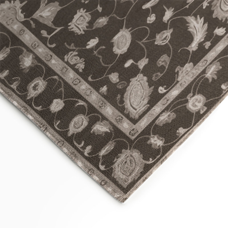 Tapis gris d'intérieur et d'extérieur Tabriz, Rectangle 3' x 5'