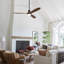 Nicola 60" 3-Blade Black Ceiling Fan With Led Light and Remote Control