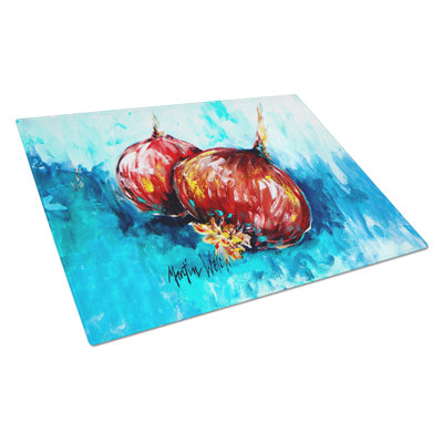 Onion Funions Glass Cutting Board