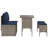 3 Piece Patio Dining Set With Cushions Poly Rattan-1191949444