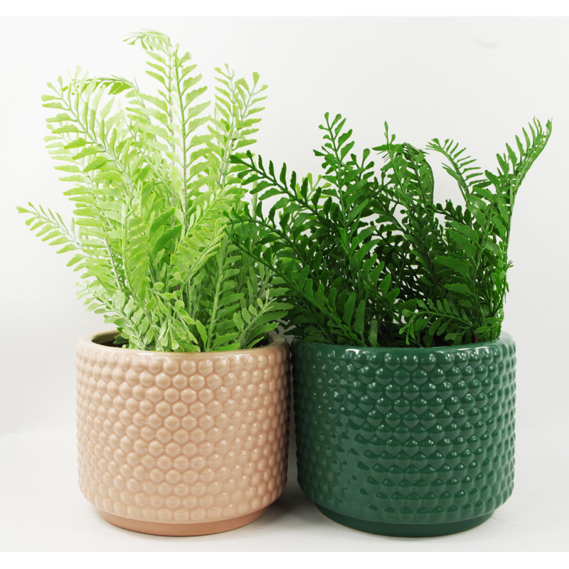 Analyssa 40cm Faux Foliage Plant in Ceramic Pot