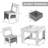 Kids Square Play/Activity Table and Chair Set-87392300