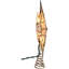10-Light 12-Point Capiz Star and Center Gem Tree Topper