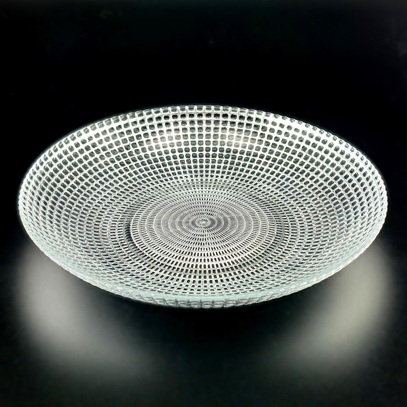 Assiette à soupe en verre doré Pyle, Argent