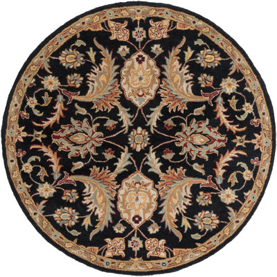 Oriental Handmade Tufted Wool Black/Camel/Beige/Brown Area Rug