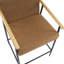 Tabouret de comptoir de 2 po au design Mid-Century, noir et brun, structure en métal, siège d'évier souple, bois naturel, largeur 2 et profondeur moderne 2, finition brun rougeâtre, structure, coussins confortables, massif 300