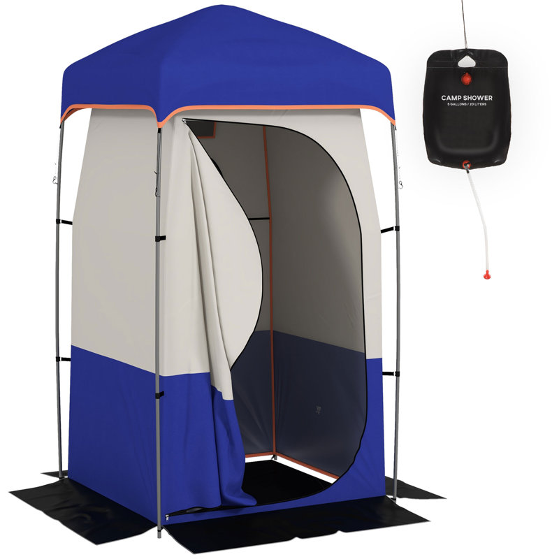 Tente de camping portable, Bleu