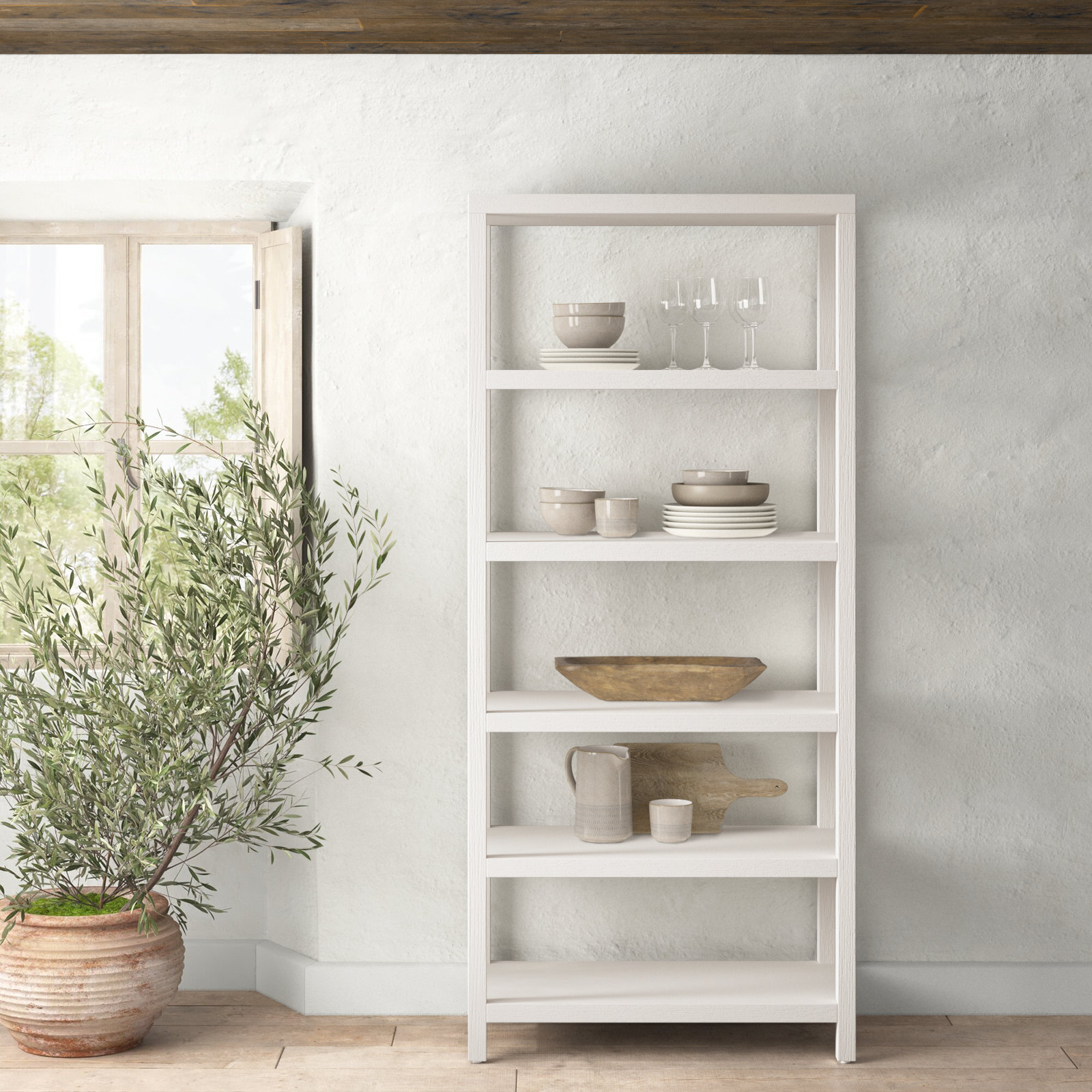Rosalie 36 " Oak Bookcase