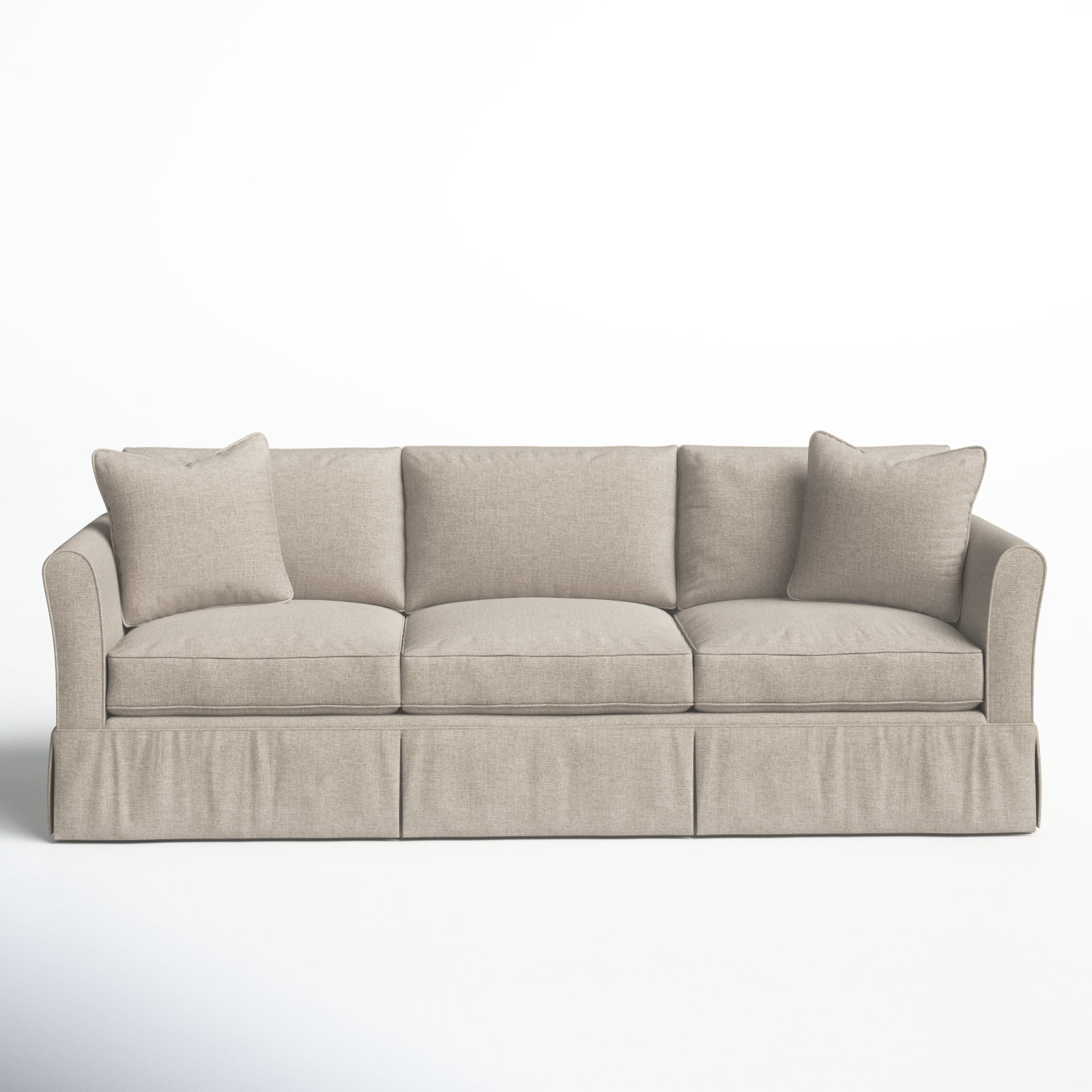 Shelby 82'' Upholstered Sofa, Conversation Ivory Basketweave