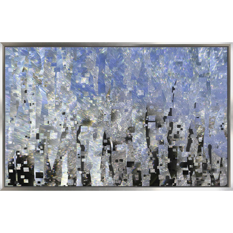 «Psalm 30: 5 Favor For Life» par Mark Lawrence - reproduction, H 21,5 po x l 33,5 po x P 2 po, Cadre flottant argent