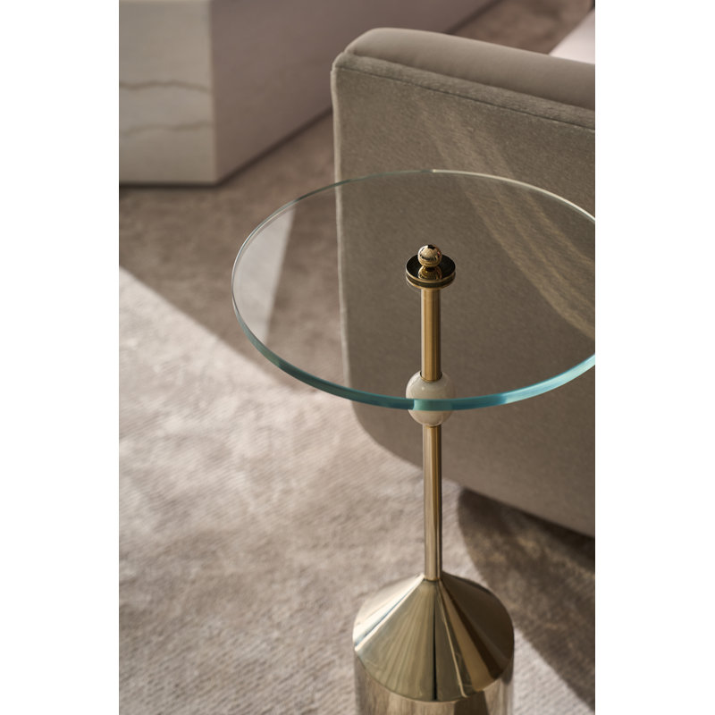 Caracole Classic Glass Top End Table
