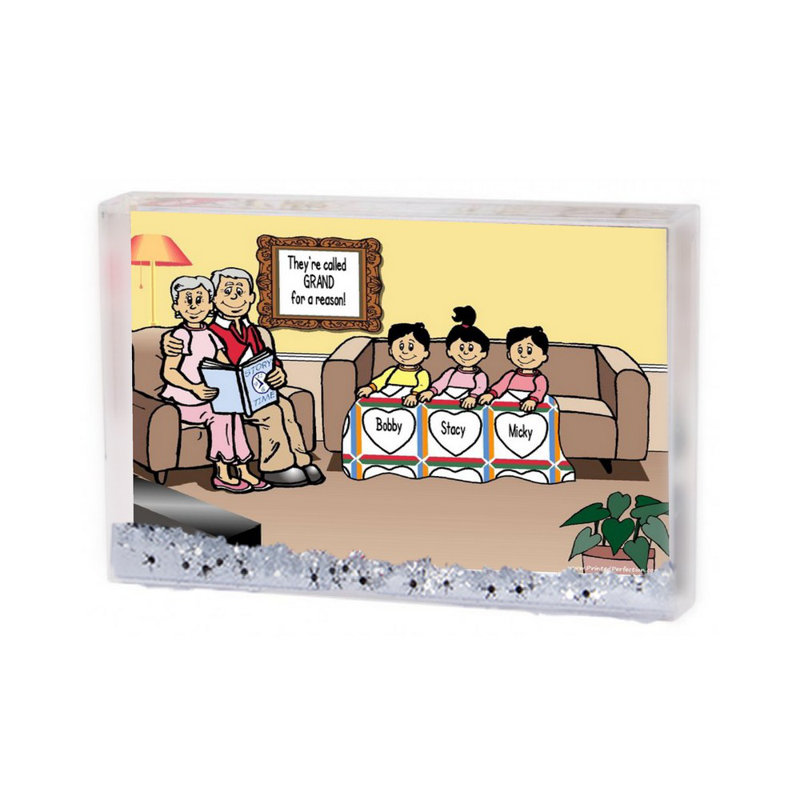 Printed Perfection Personalized Grandma Grandpa Reading boys