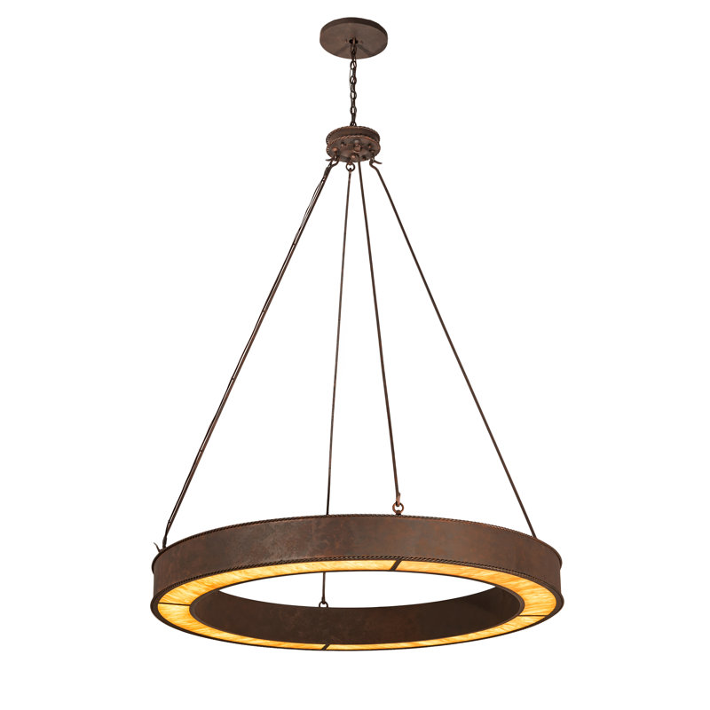 Rustic Lodge 1 - Light LED Chandelier