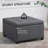 Fabric Upholstered Tufted Storage Ottoman, Flip Top Seat Lid With Metal Hinge And Eucalyptus Wood Frame