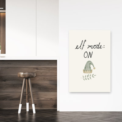 «Elf Mode On Playful Whimsical Abstract Winter Landscape», reproduction d'art mural