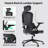 Heavy Duty Ergonomic Desk Office Chair, High Back Home Computer Chair With Headrest  And Adjustable Swivel 3D Armrests For Comfort  Adjustable Lumbar Supports Up To 350Lbs-1237796681-1237796684