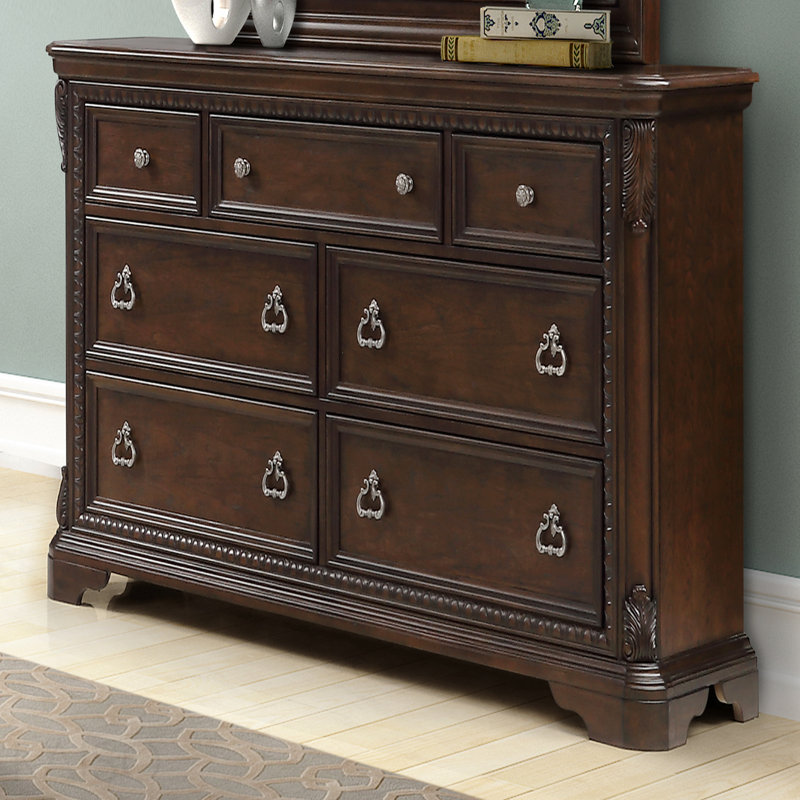 Commode 7 tiroirs en acajou