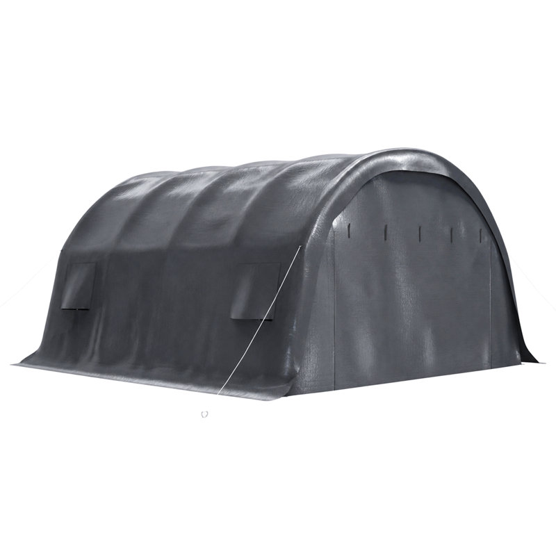 Abri d'auto dôme de 6 m x 6 m, structure en acier galvanisé, résistant à la neige et étanche, pour VUS