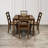 4-Person Solid Wood Dining Set