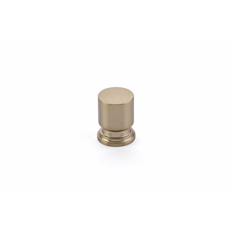 Prosser Cylindrical Knob, 1'', Satin Brass