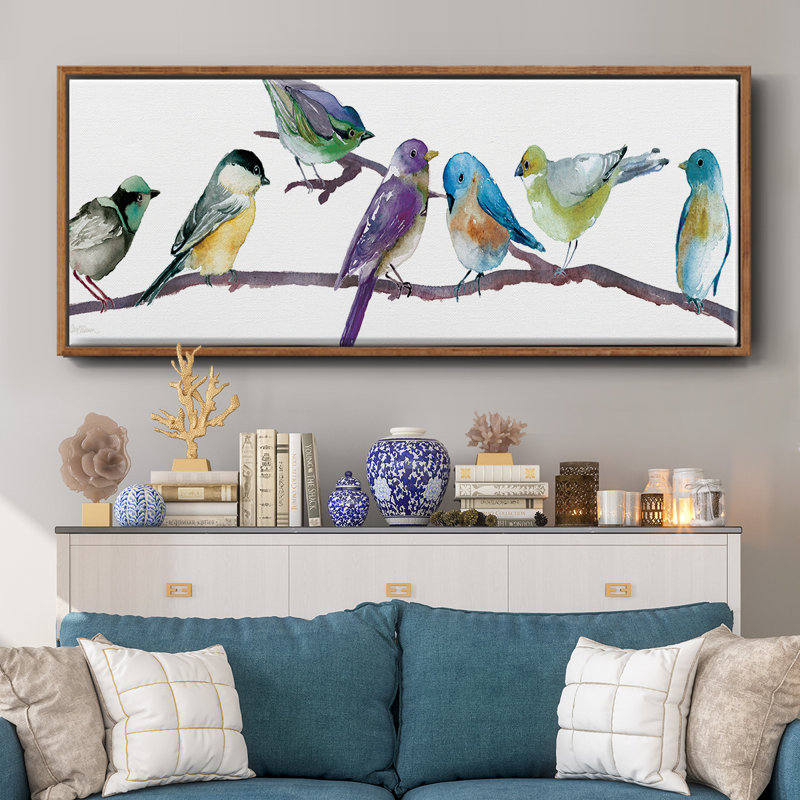 Colorful Spot- Framed Canvas, 8" H x 20" W