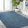 Asalah Solid Low-Pile Turquoise Rug
