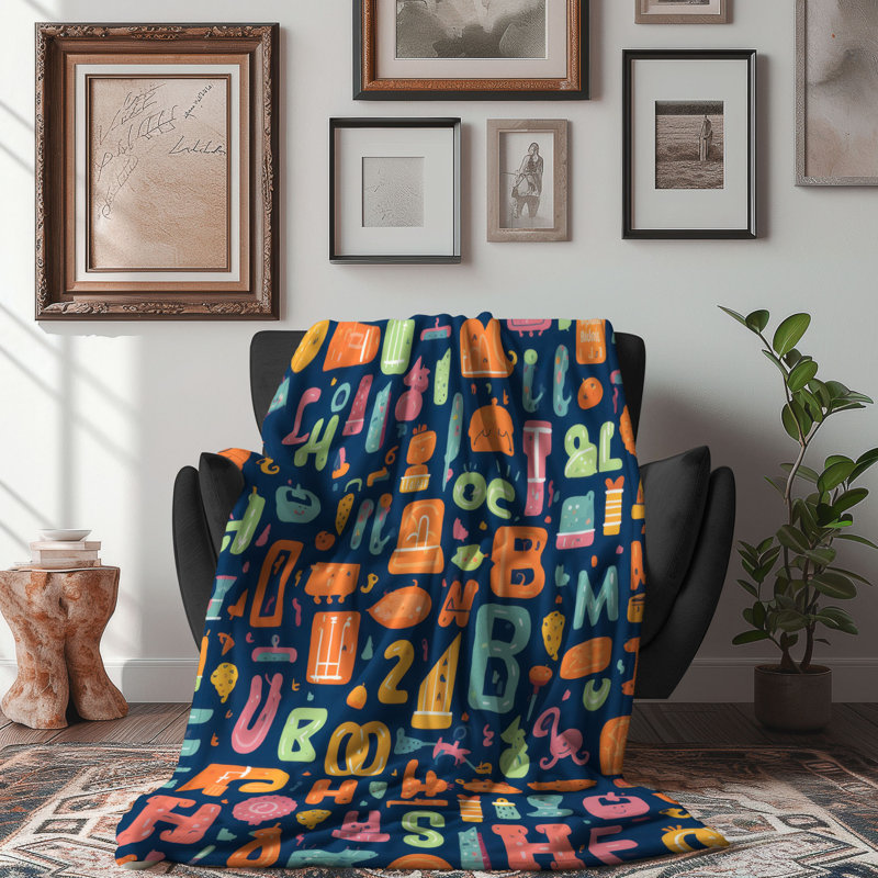 Number Mix - 1 pièce Sherpa Premium, Grand lit